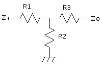 Tee Attenuator Circuit